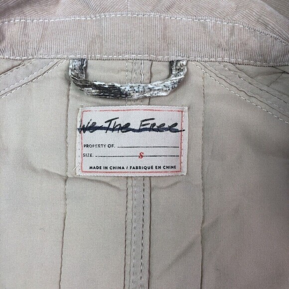 Free People Ada Quilted Jacket size Small Velvet Corduroy Cottagecore Cabincore - Picture 8 of 11